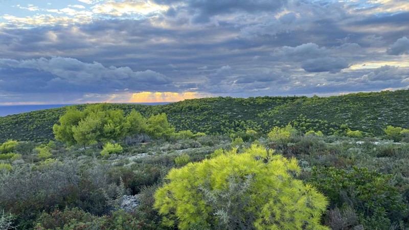 Οικόπεδο 3240 τ.μ. προς πώληση στον Αγάλα, με θέα στη θάλασσα και υπέροχο ηλιοβασίλεμα